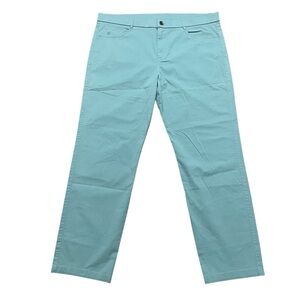 NWOT Greyson Wainscott Pants Men’s 40x32 Teal Green Straight Chino Golf Trouser